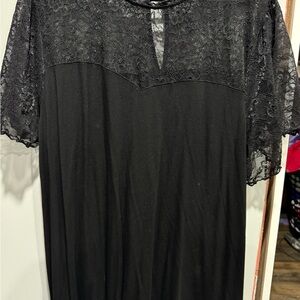 Elegant Black Lace Shirt